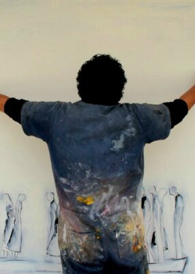 Alejandro Naranjo in the Studio