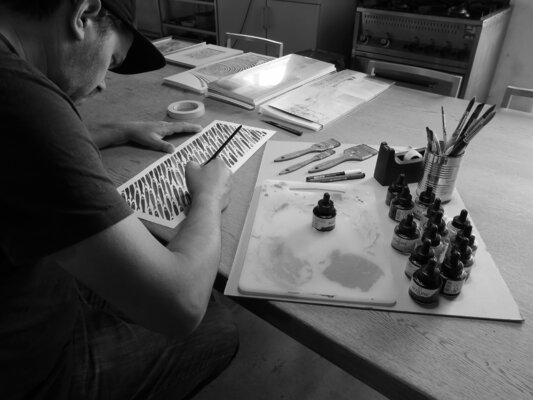 Manuel Di Chiara in the Studio