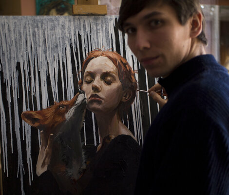 Oleksii Gnievyshev in the Studio