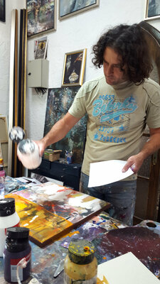 Ovidiu Kloska in the Studio