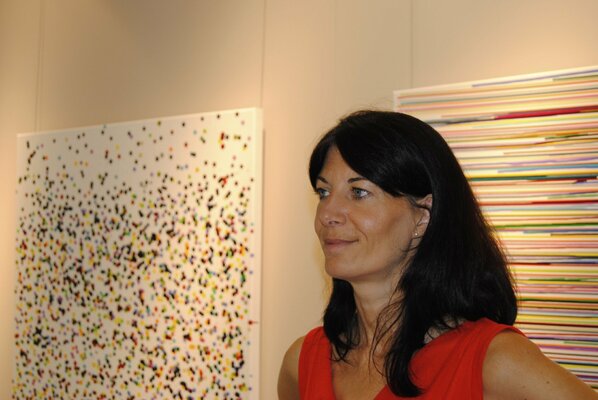 Astrid Stoeppel in the Studio: Ausstellung "Colorful acrylics" 2016