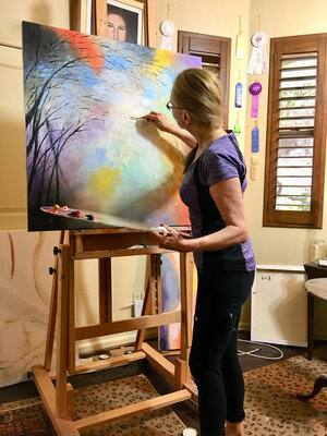 Miroslava Lipovec Friedman in the Studio