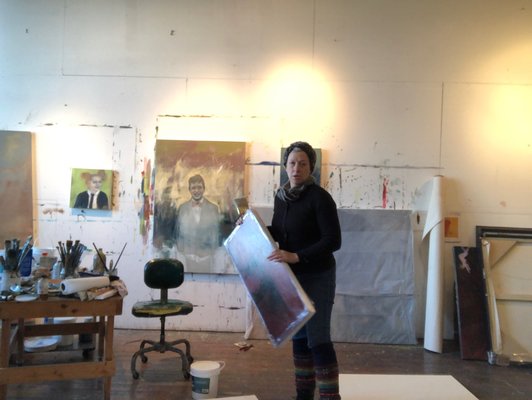 Tracy Ostmann Haschke in the Studio