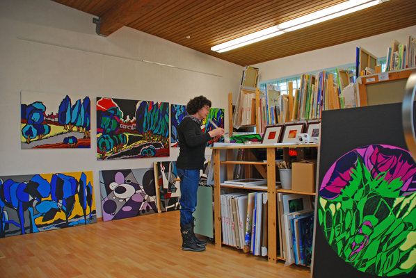 Ilse Feiner in the Studio