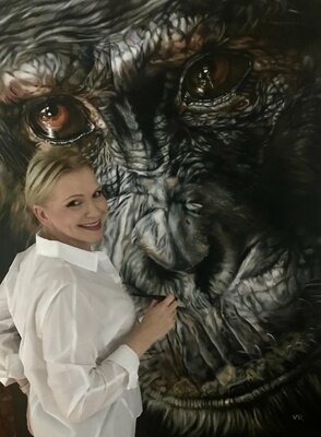 Valentina Andrees-Reschetizka in the Studio