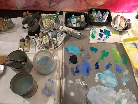 Trixie Pitts in the Studio