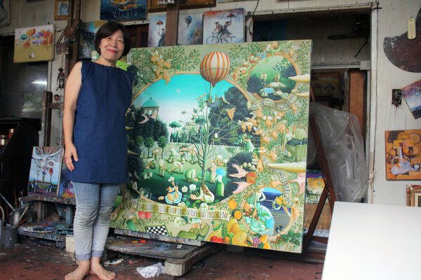 Rie Kono in the Studio