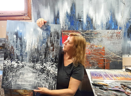 Tatiana Iliina in the Studio