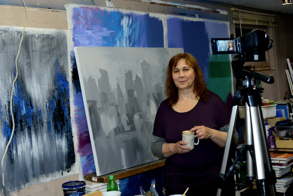Tatiana Iliina in the Studio