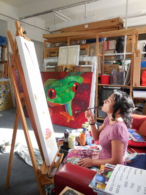 Daria Bagrintseva in the Studio