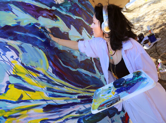 Daria Bagrintseva in the Studio