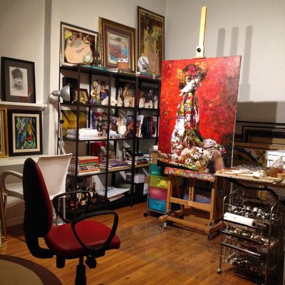 Emil Aziz in the Studio