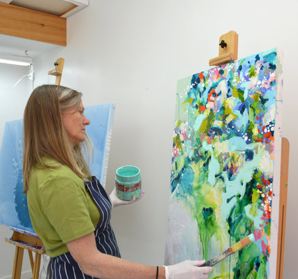 Claire Desjardins im Studio