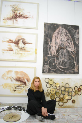 Milena Nicosia in the Studio