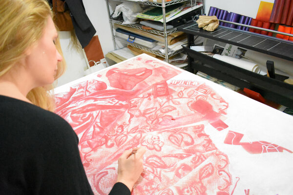 Milena Nicosia in the Studio