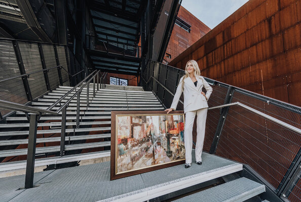 Vladislava Yakovenko in the Studio