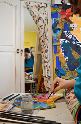 Silvia Pavlova in the Studio: At work
