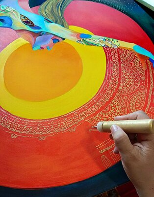 Silvia Pavlova in the Studio: Work In Progress