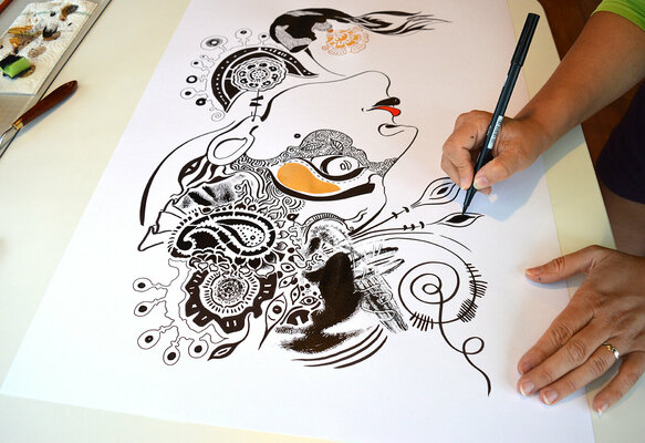 Silvia Pavlova in the Studio: Work In Progress