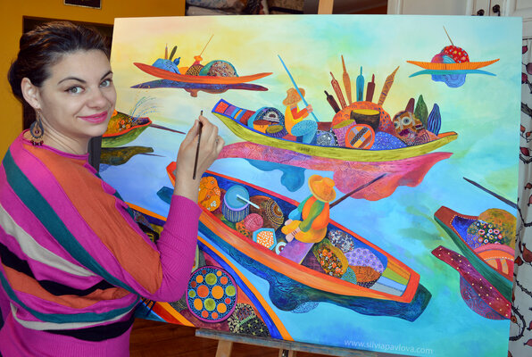 Silvia Pavlova in the Studio: At work
