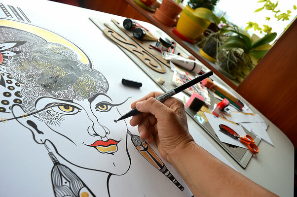 Silvia Pavlova in the Studio: Work In Progress