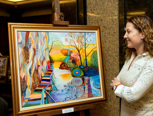 Silvia Pavlova in the Studio: At Exhibition