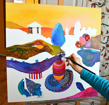 Silvia Pavlova in the Studio: Work In Progress