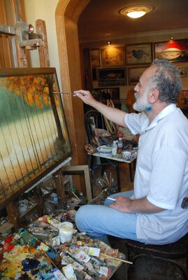 Besik Arbolishvili in the Studio