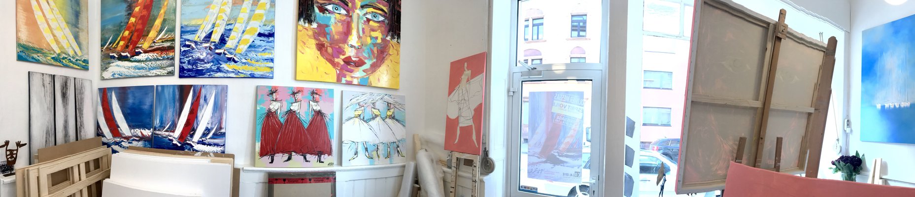 Olivier Messas in the Studio: Mon atelier : coGALERIE (Atelier Olivier Messas), Marienstrasse 81, D - 76137 Karlsruhe, Allemagne