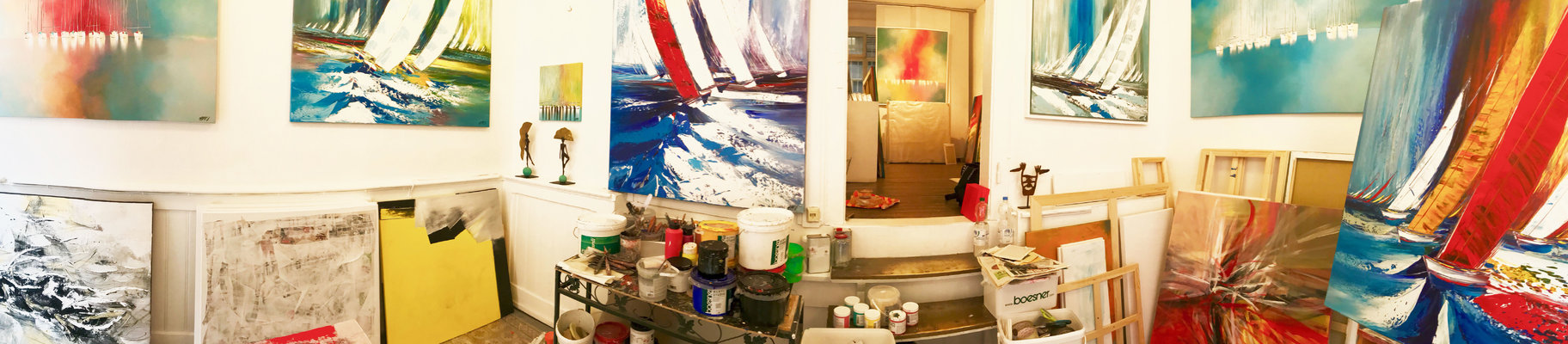 Olivier Messas in the Studio: Atelier « Espace 1 »: coGALERIE (Atelier Olivier Messas), Marienstrasse 81, D - 76137 Karlsruhe, Allemagne