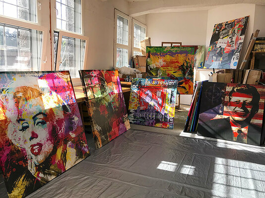 Holger Mühlbauer-Gardemin in the Studio: Atelier Mühlbauer-Gardemin, Fotopopart