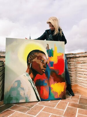 Nana Artamonova in the Studio