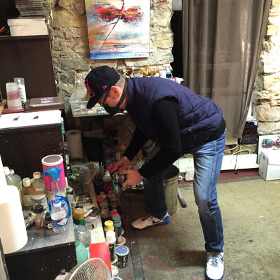 Patrick Cornée in the Studio