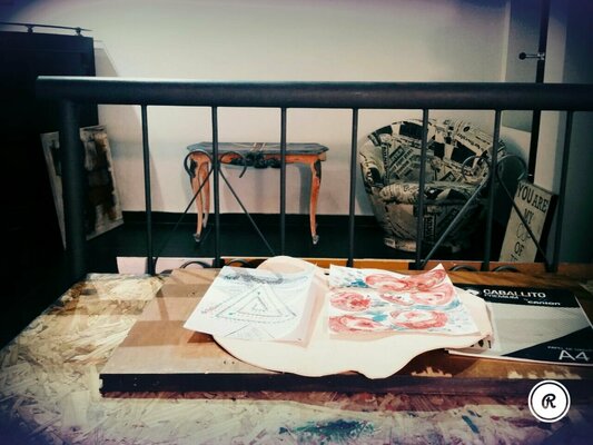 Ana Verónica Fonseca in the Studio: espacio de taller para trabajar en formatos pequeños