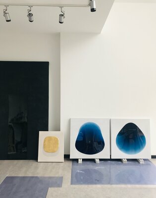 Catherine Ludeau im Studio: Vue de mon atelier