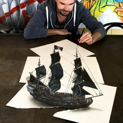 Ramon Bruin in the Studio