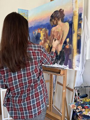 Larissa Abtova in the Studio