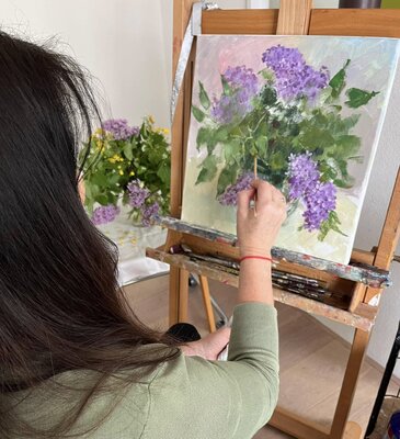 Larissa Abtova in the Studio