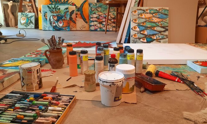 Stefan Dimovski in the Studio