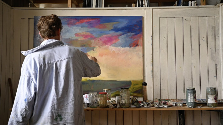 Bertrand De Miollis in the Studio