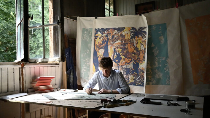 Bertrand De Miollis in the Studio