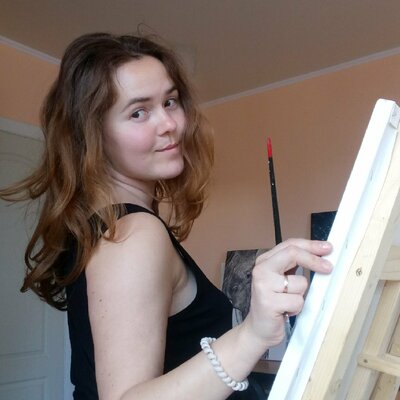 Valeria Radzievska in the Studio