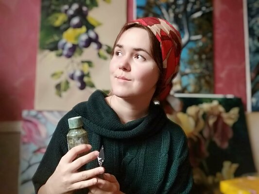 Valeria Radzievska in the Studio