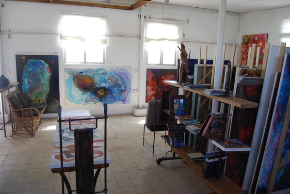 Ted Barr in the Studio: Ted Barr Segula Industrial area studio