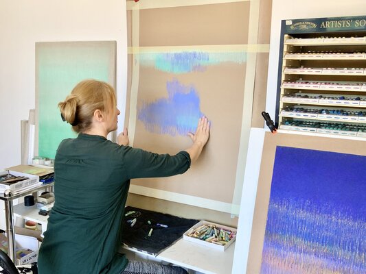 Malgorzata Krakowiak in the Studio