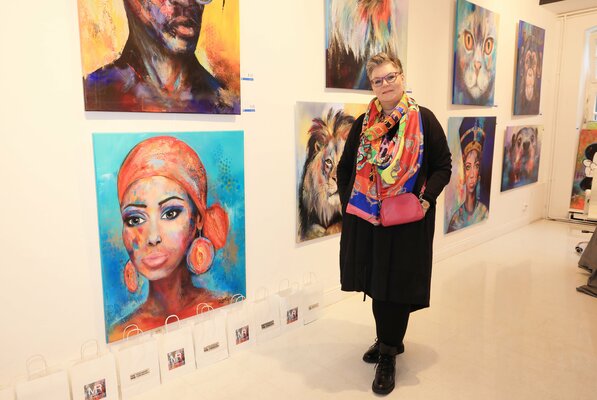 Manuela Rathje in the Studio: Vernissage URBAN JUNGLE 16.09.2021