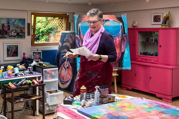 Manuela Rathje in the Studio: Atelier 2023
