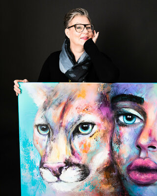 Manuela Rathje in the Studio