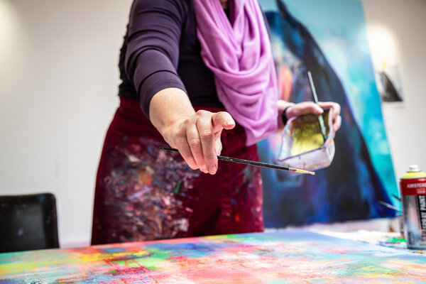 Manuela Rathje in the Studio: Manuela Rathje im Atelier 2023