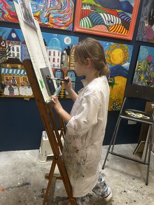 Suzette Datema in the Studio
